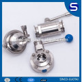 SS304 316 sanitary butterfly valve clamp 1"